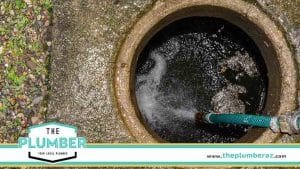 Hydro Jetting a Sewer Line