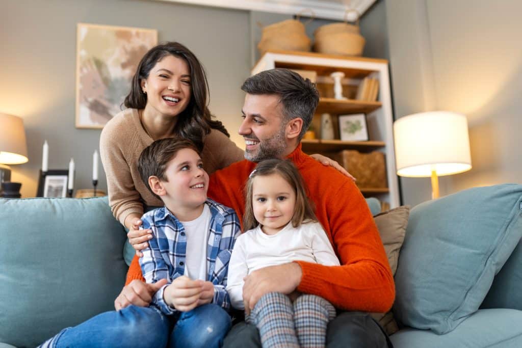 parents and little children